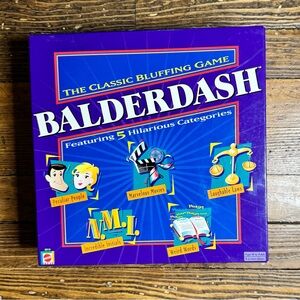 Mattel Balderdash Game - Purple and Yellow